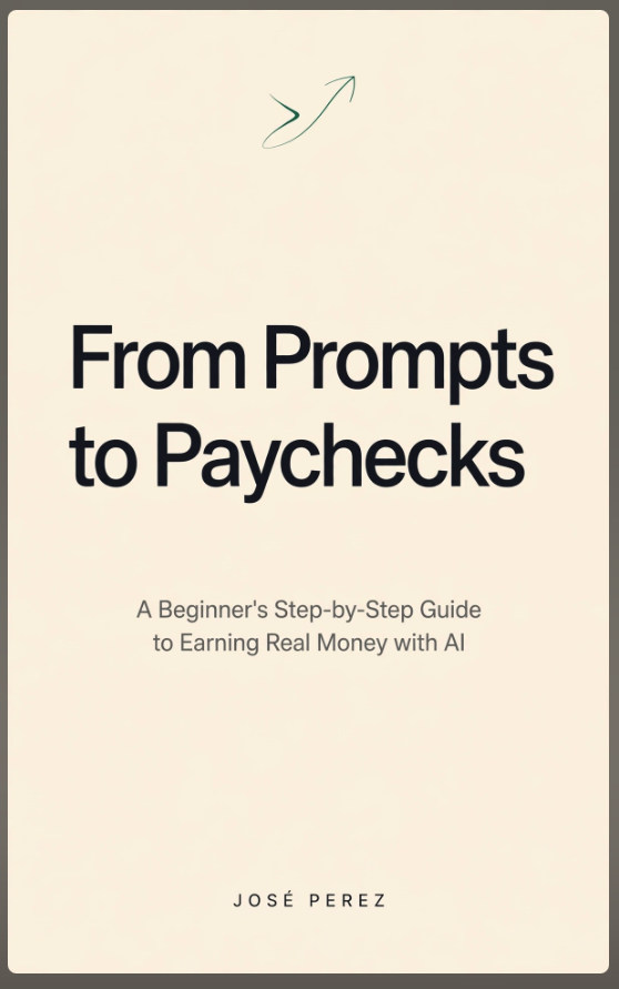 From Prompts to Paychecks book cover by José Perez